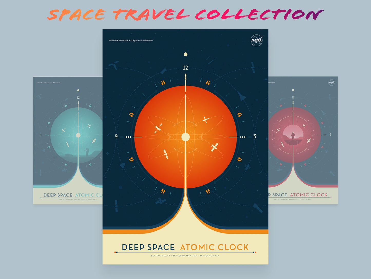 Deep Space Atomic Clock - NASA Prints - Set of 3 Prints