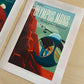 Space Travel - Mars Retro Tourism Advert - Set of 3 Prints